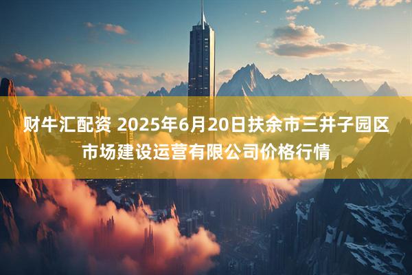 财牛汇配资 2025年6月20日扶余市三井子园区市场建设运营有限公司价格行情