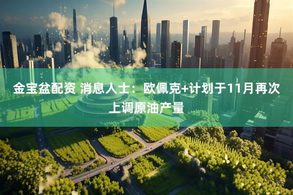 金宝盆配资 消息人士：欧佩克+计划于11月再次上调原油产量